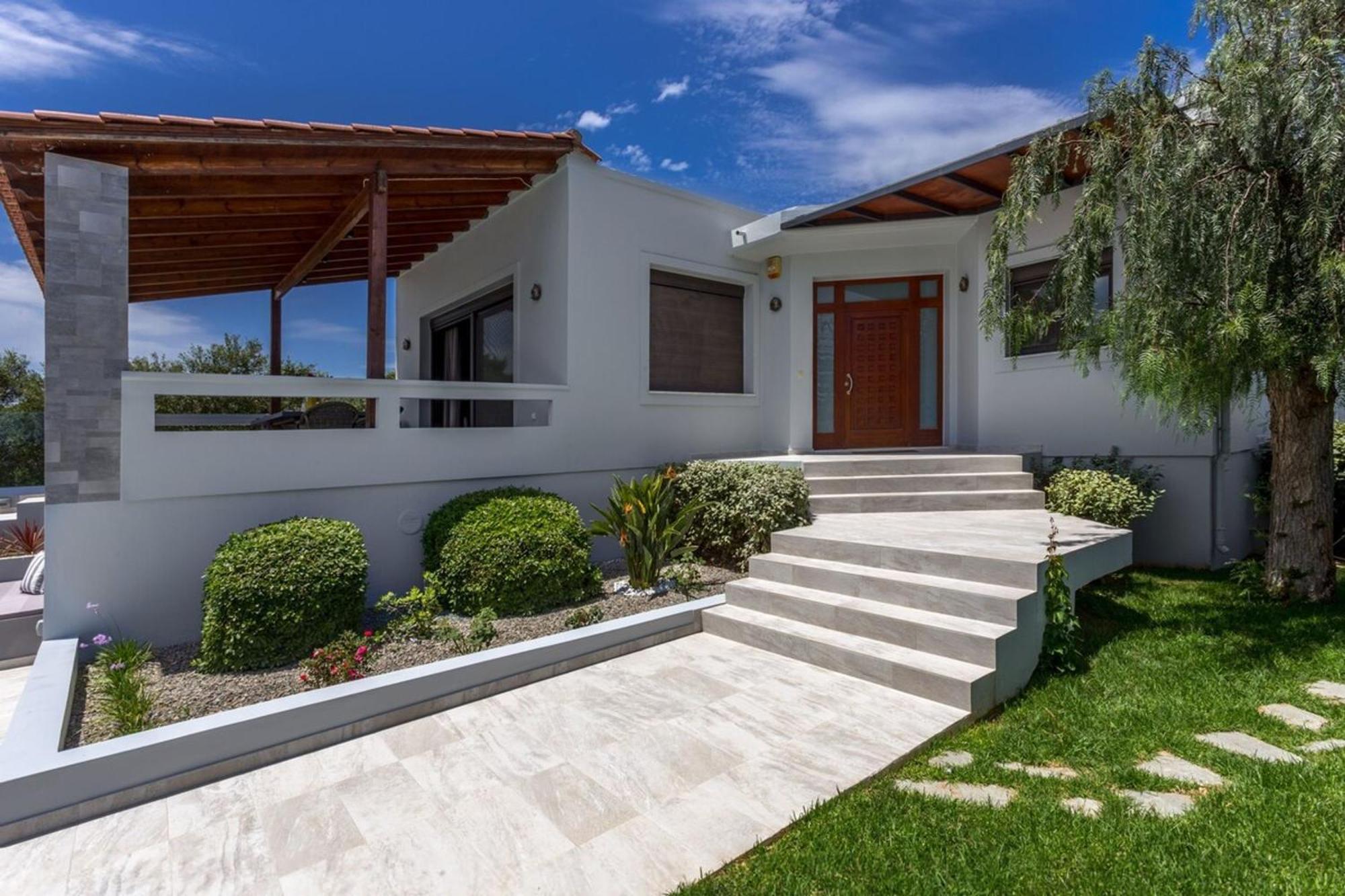Villa Ampelaki - Premium Villa With Heated Pool Kounoupidhianá Exteriér fotografie