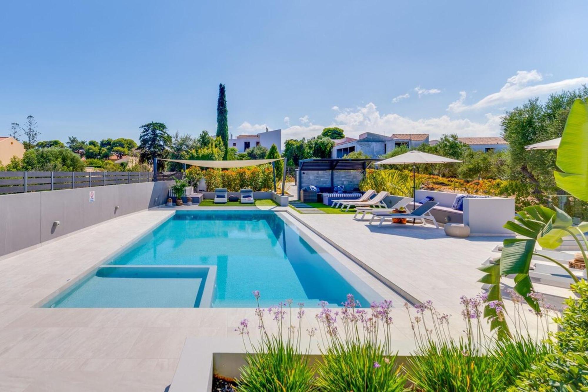 Villa Ampelaki - Premium Villa With Heated Pool Kounoupidhianá Exteriér fotografie