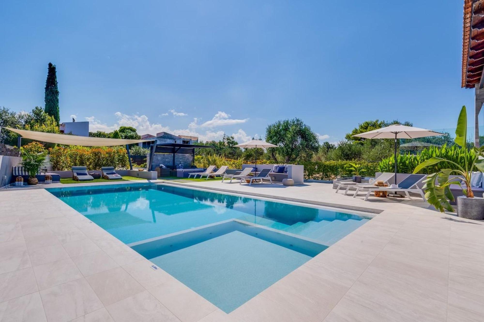 Villa Ampelaki - Premium Villa With Heated Pool Kounoupidhianá Exteriér fotografie